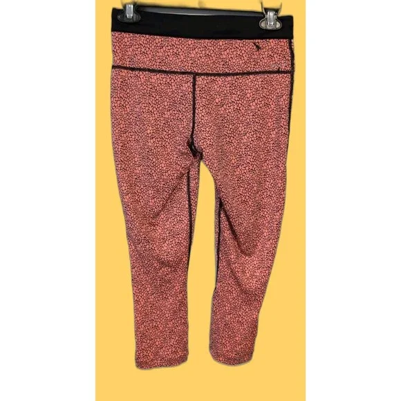 Nike Dri Fit Womens Pink Printed Relay Capri Leggings Size Small New Without Tag - Picture 6 of 10